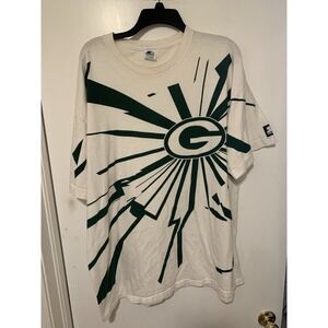 Vintage Green Bay Packers Shirt NFL Starter 1996 Electric AOP T-Shirt XL USA